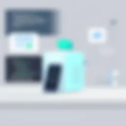 Illustration depicting the features of Google Voice