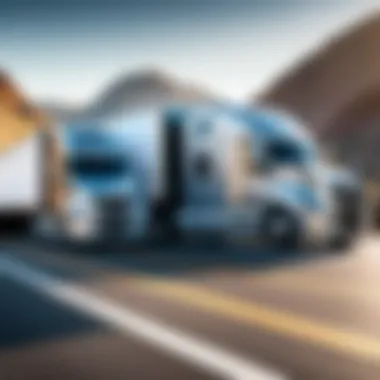 Trucking fleet utilizing advanced ELD technology.