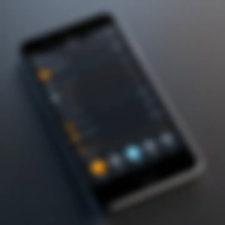 User interface of a personal softphone application